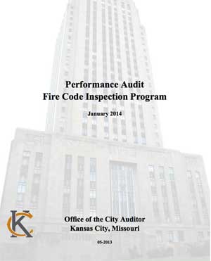 Audit of Kansas City fire department fire inspections.