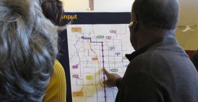 Residents gave input into the Prospect MAX bus line in October of 2013.