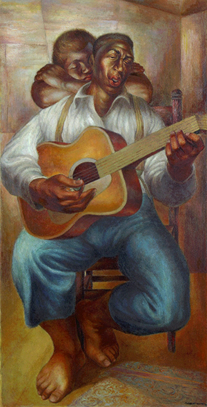 Image credit: Charles White, American, (1918–1979). Goodnight Irene, 1952. Oil on canvas, 47 x 24 inches (119.4 x 61 cm).