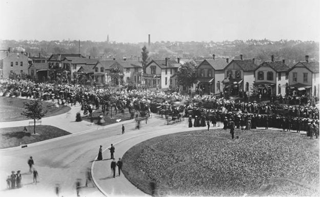 Teddy Roosevelt's visit to Kansas City in 1903. Photo courtesy Kansas City Public Library - Missouri Valley Special Collections.