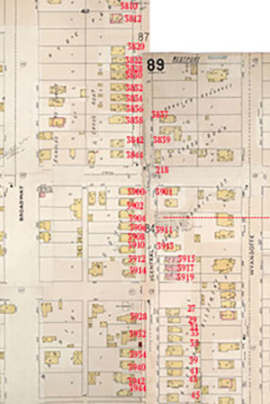 The 3900 block fo Central in 1895.