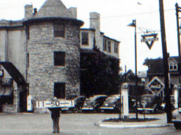 This unusual gas station, possibly converted from the home of H.D. Clark, stood at the corner at 33rd and Broadway. It is now a parking lot. 