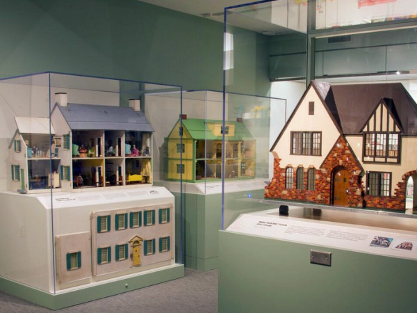 Dollhouses are on display in a newly renovated National Toy and Miniature Museum. All photos courtesy National Toy and Miniature Museum. 