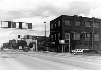 Broadway and 39th in 1999 before the Walgreen's was built.