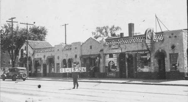 The east side of the 3800 block of Broadway in 1940. Today, popular local watering holes the Blarney Stone and Chez Charlie are on this block.