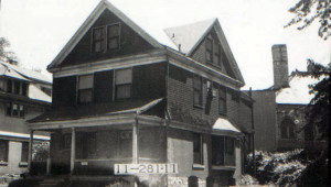 A home at 3929 Baltimore, listed in 1899 as modern in every way, has since been replaced, as have the rest of the homes that once stood on the block.