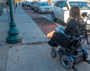 While it is easy to take a crack in the sidewalk for granted, for a person in a wheelchair it can be a major obstacle.