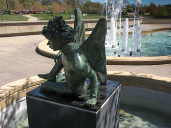 The William Volker Memorial Fountain.
