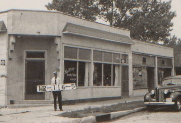 Like many corner stores, this one at W. 47th Street and Holly had been many things through the years. Earliest mention is in 1917, when it was a grocery store. By 1921, it had become a meat market, then served as a clothes pressing establishment before reverting to a grocer store in the mid-1930s. It became a beauty salon in the late 1950s and is still in operation. 
