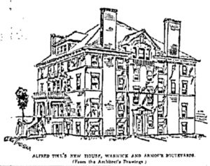  The Kansas City Star in 1906 pointed out the unusual features of the new Toll mansion, which included a lack of ornamentation on the outside, hot water heat and seven bathrooms.
