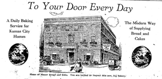 Manor Bread expanded its property in the 1930s and also petitioned the city to close 40th Street Terrace. This image is from a newspaper advertisement in 1929.