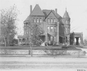 When this photo was taken around 1900, the William Smith family lived in this thirty-room mansion at 30th and Troost, known then as “millionaire’s row.” At that time, the area was the most fashionable part of the city. The home was razed in 1938. 