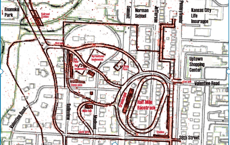 Map Shows Fairground Racetrack That Became Curve of Valentine Road